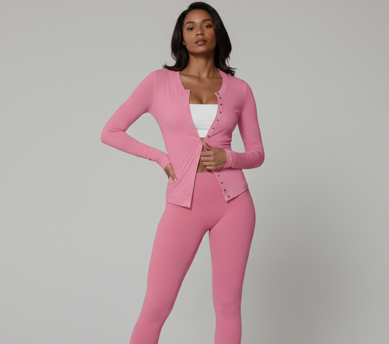 ROSÉ AURA CARDIGAN